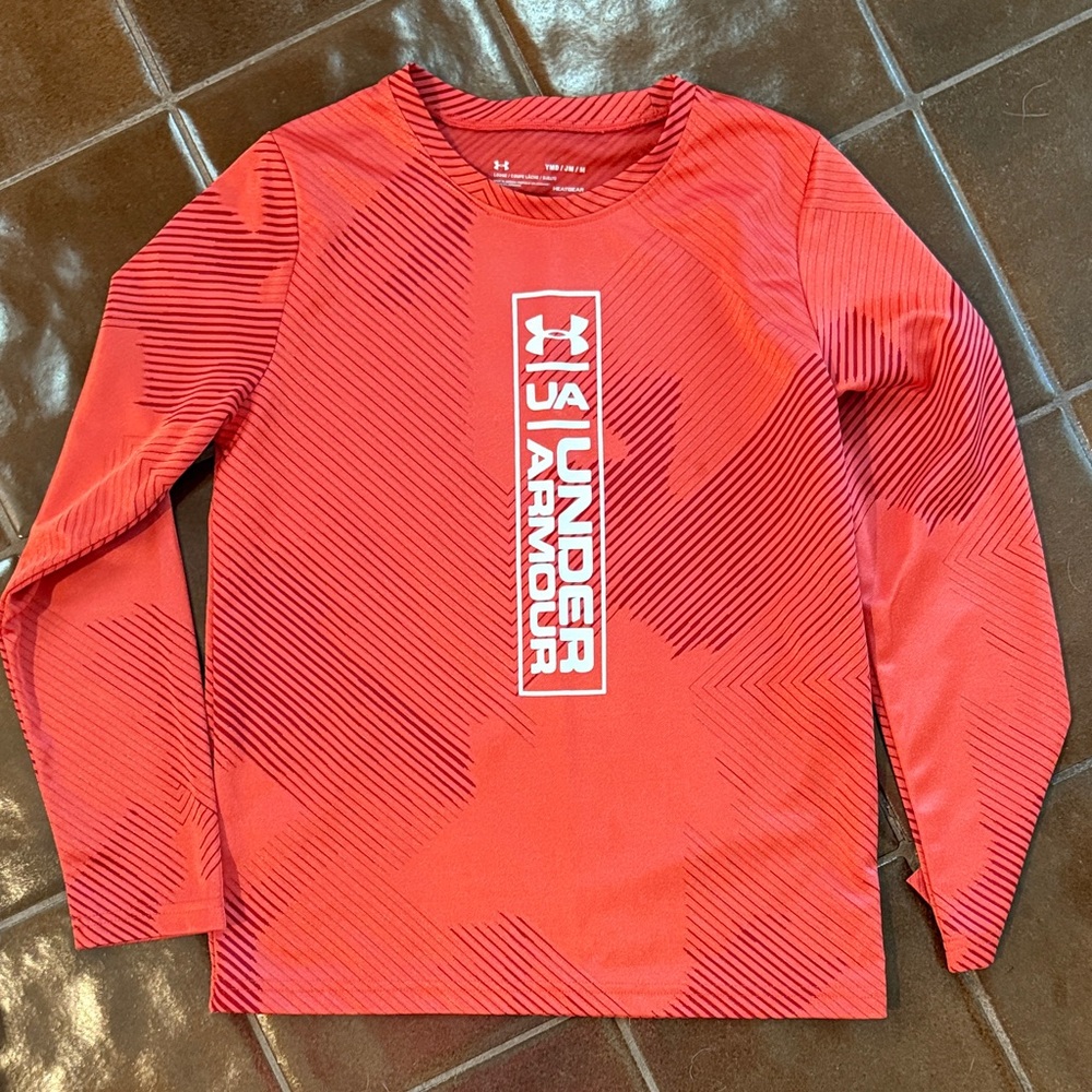 Under Armour Vibrant Red/Orange  Dri-fit Graphic Long Sleeve